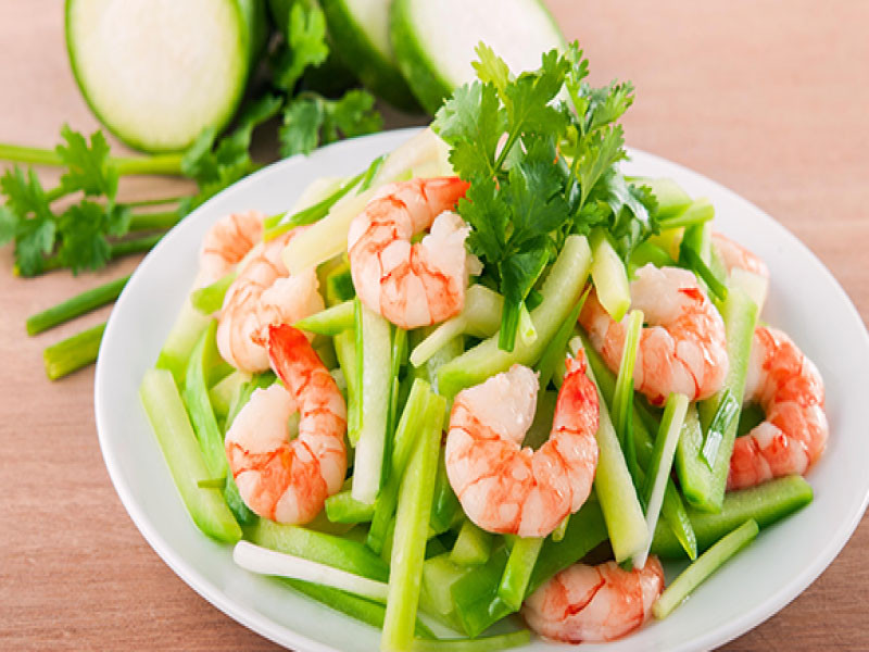 ăn dặm với tôm