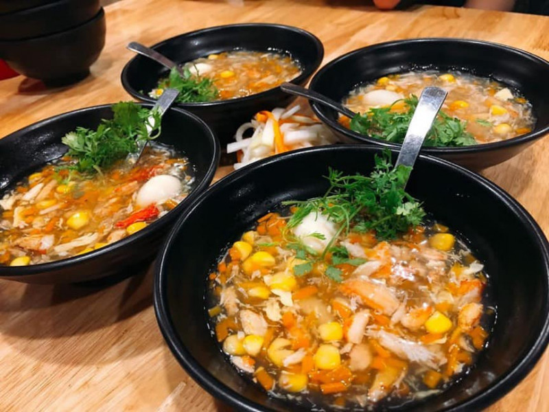 nấu súp cua