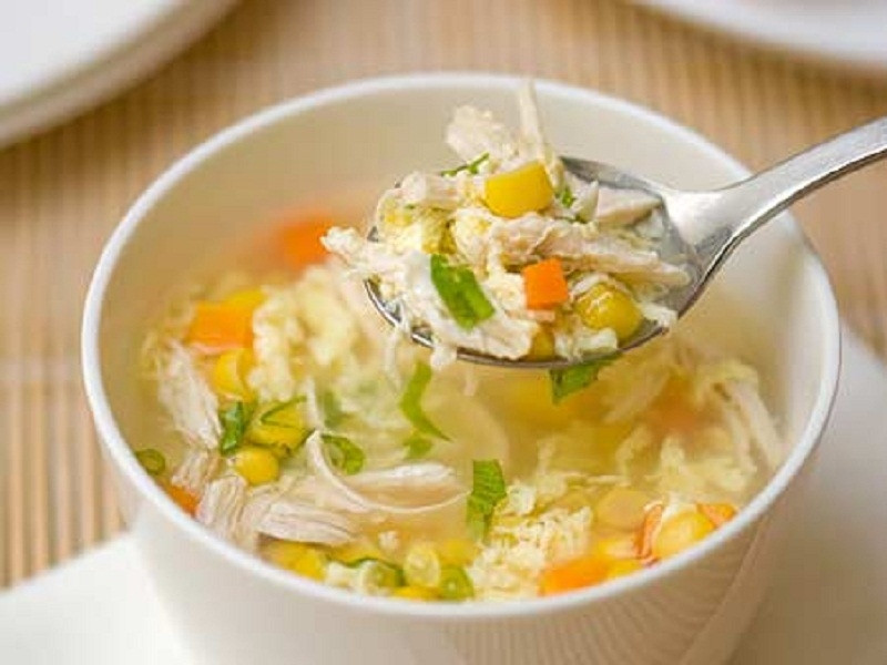 súp gà măng