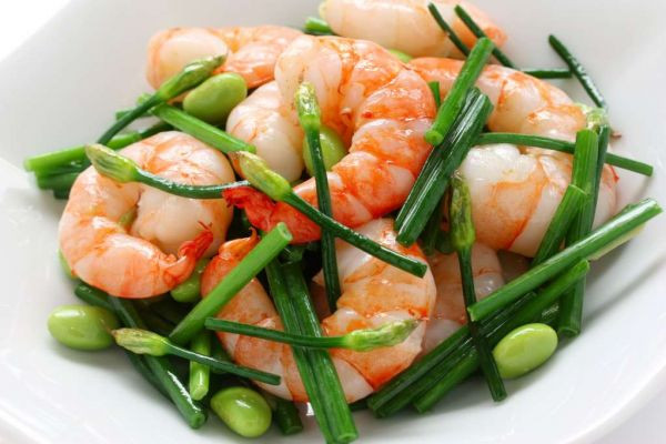 tôm xào hẹ