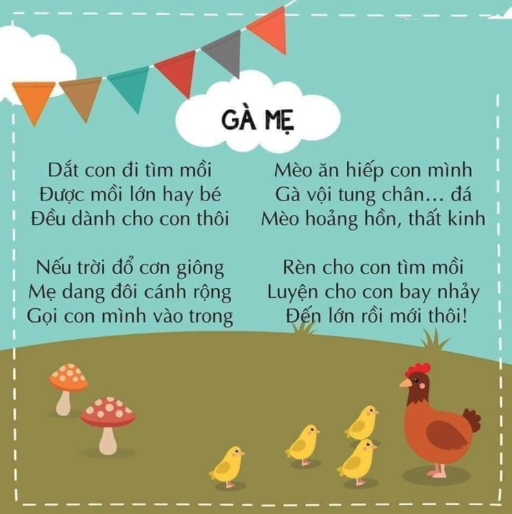 thơ dạy trẻ tập nói