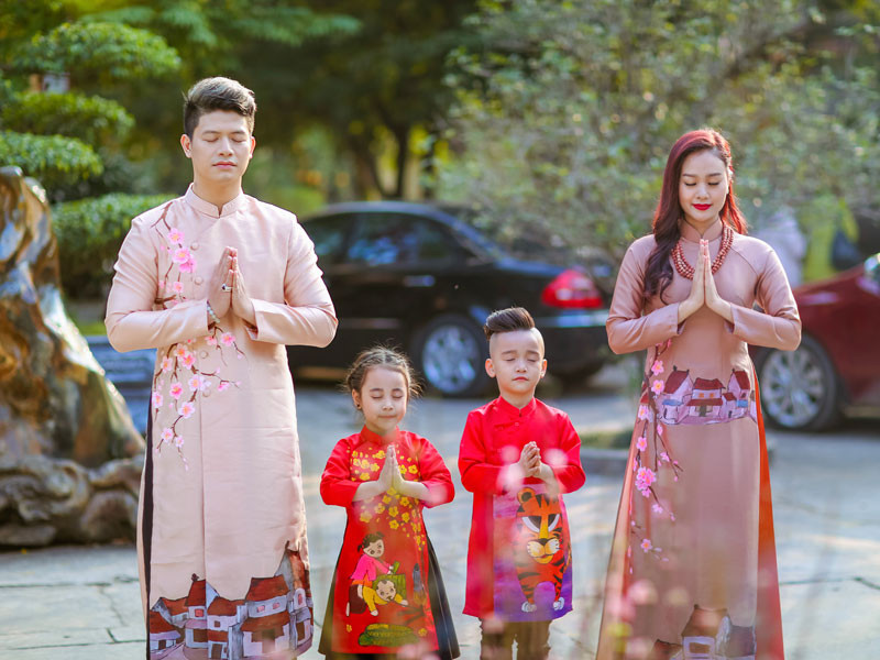 cách bảo quản áo dài cho bé