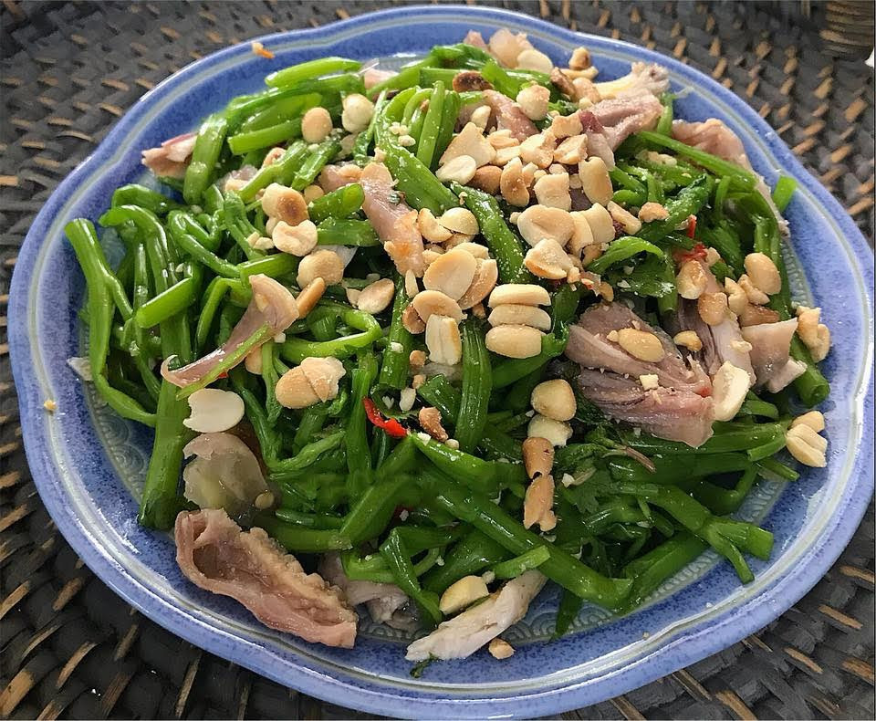 gỏi gà rau muống