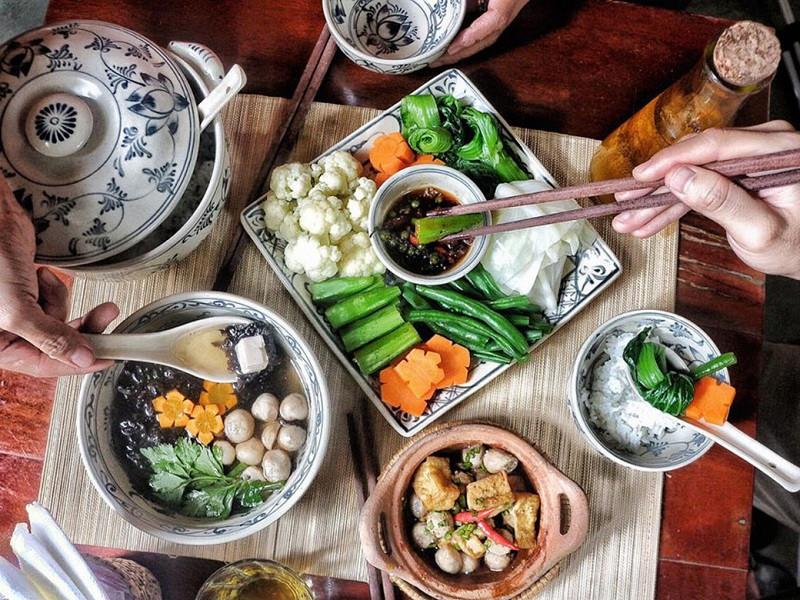 thực đơn chay cho bé