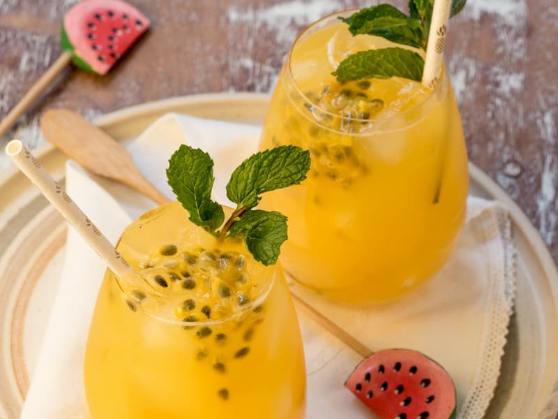 cách pha chế trà trái cây