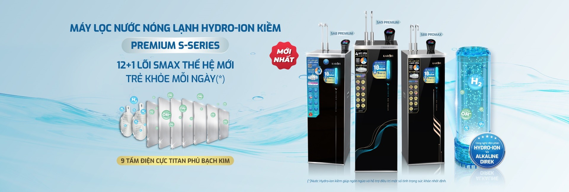 may-loc-nuoc-nong-lanh-hydro-ion-kiem-premium-s-series-karofi