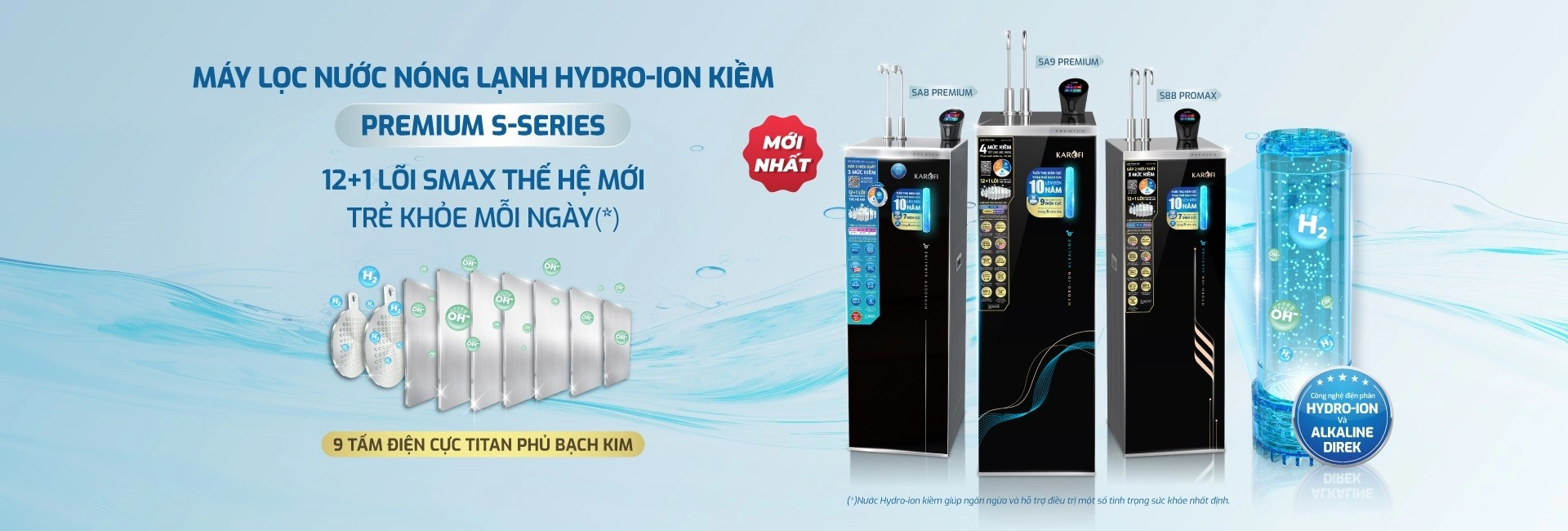 may-loc-nuoc-nong-lanh-hydro-ion-kiem-premium-s-series-karofi