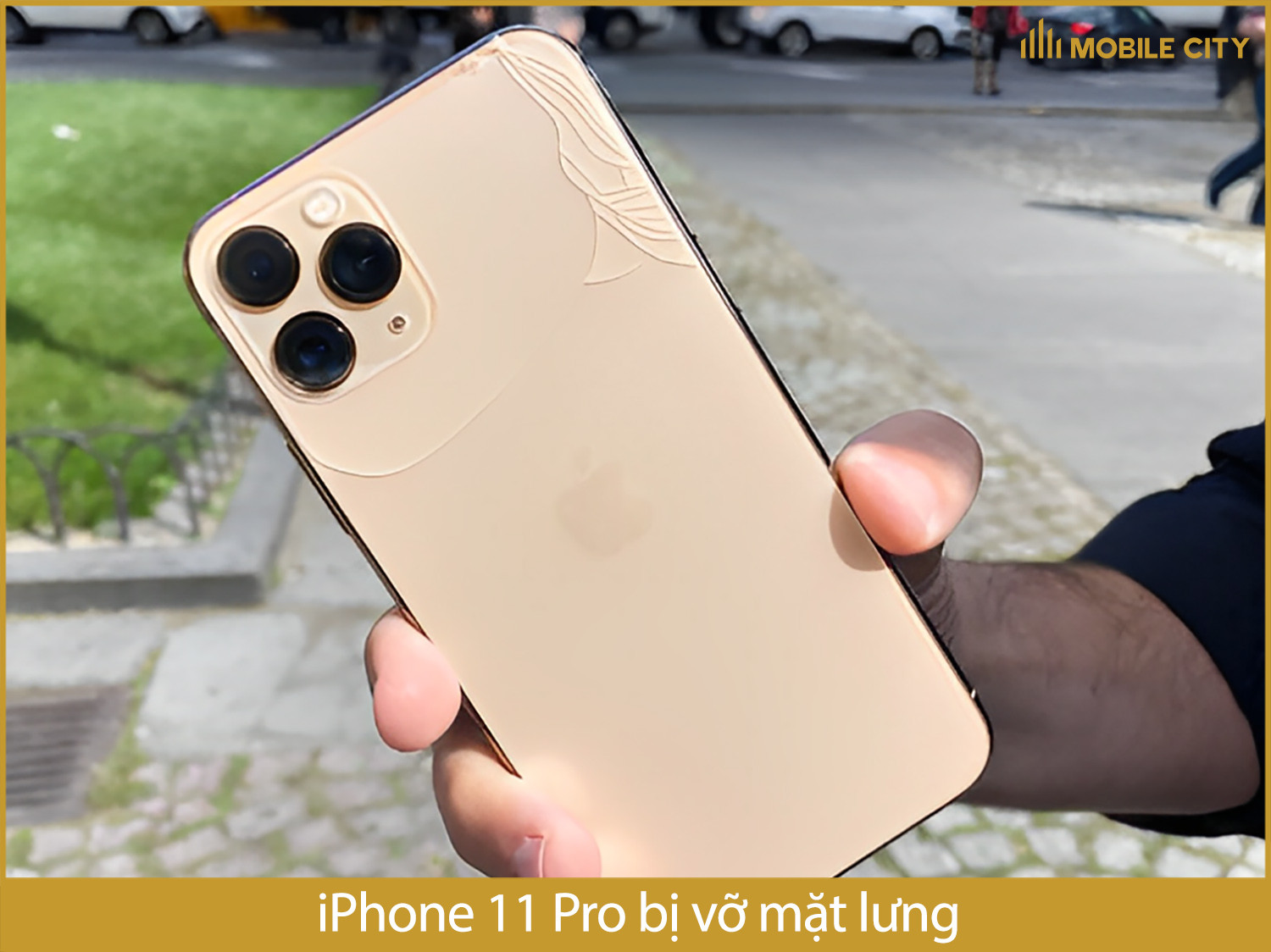 iPhone 11 Pro bị vỡ kính lưng