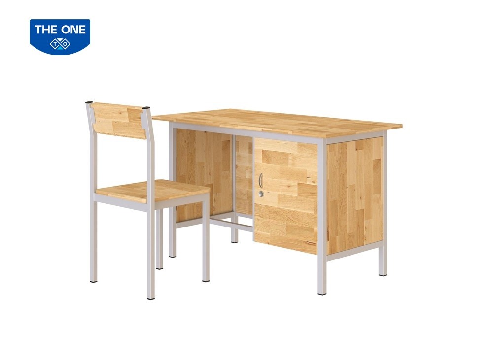 BÀN GHẾ GIÁO VIÊN GỖ TỰ NHIÊN THE ONE 
BGV103G-GGV103G