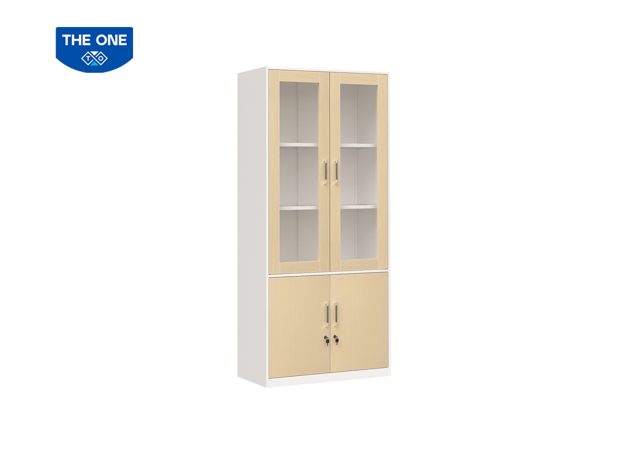 TỦ SẮT CÁNH GỖ THE ONE 
TU09K3GM
