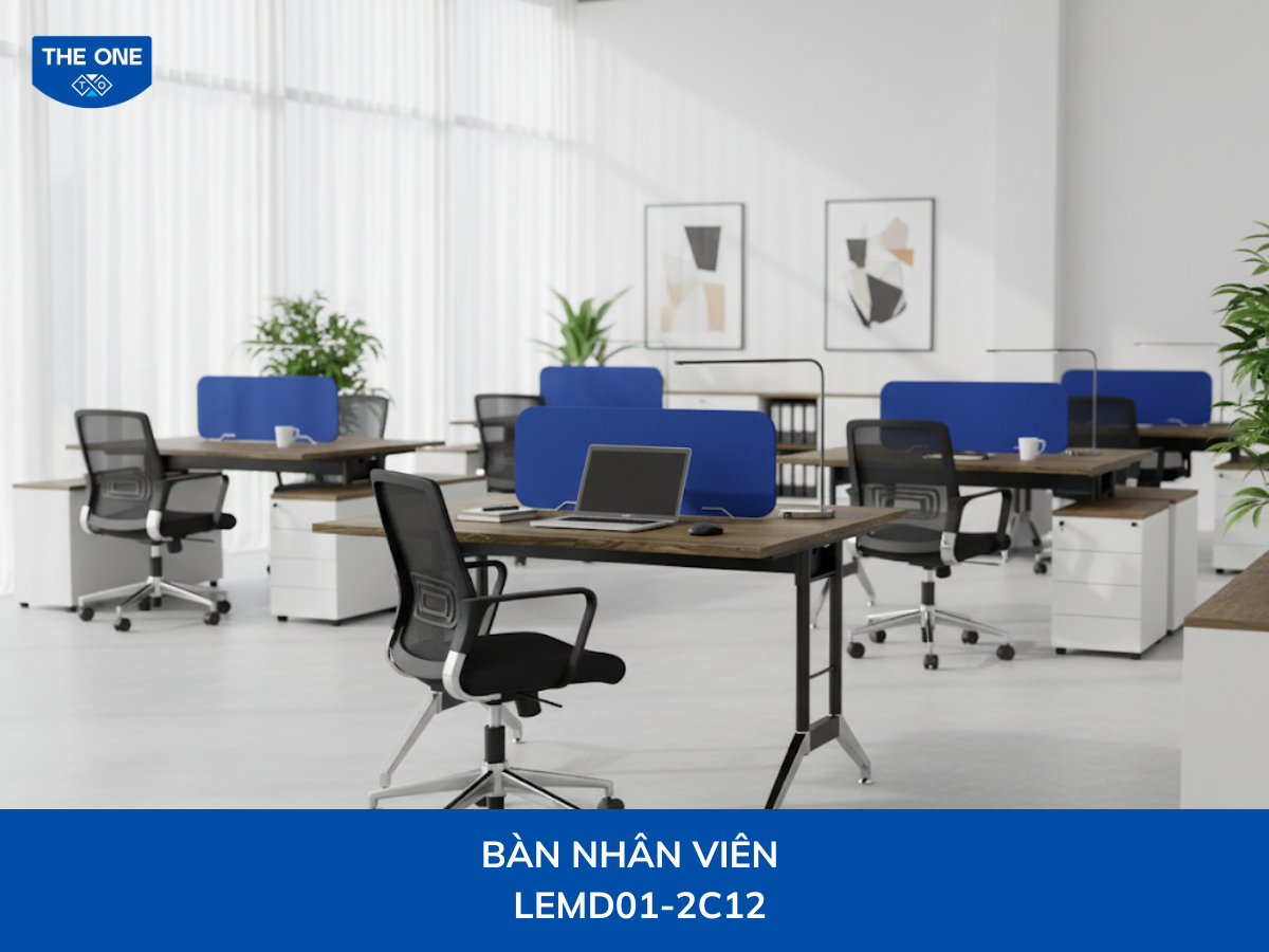 Bàn làm việc Rộng 1200 x Sâu 600 x Cao 750mm, màu nâu sẫm.