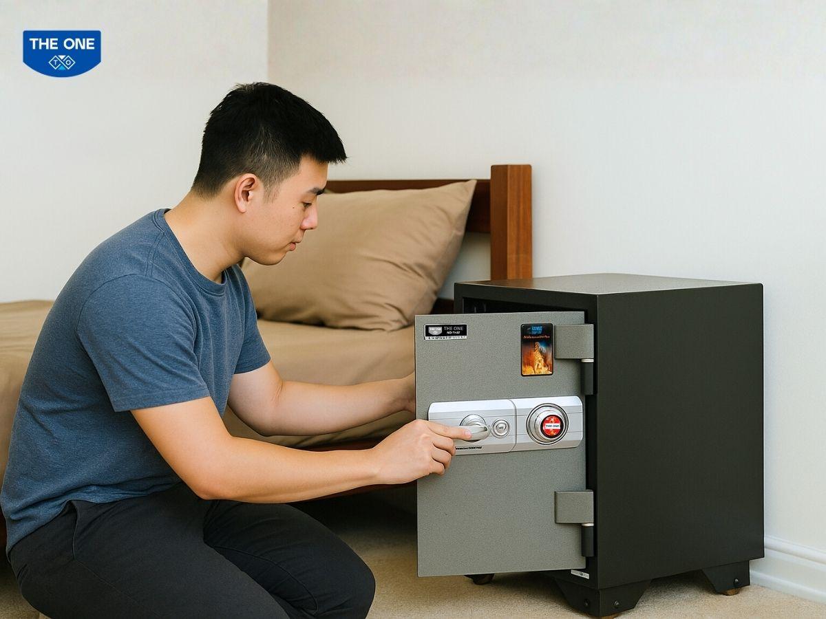 Hướng dẫn đổi mật khẩu két sắt cơ 4 số 