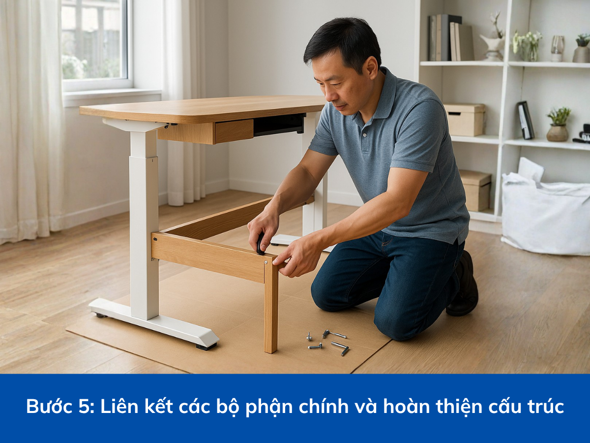 Cách lắp bàn làm việc tại nhà siêu tốc - áp dụng cho mọi loại bàn