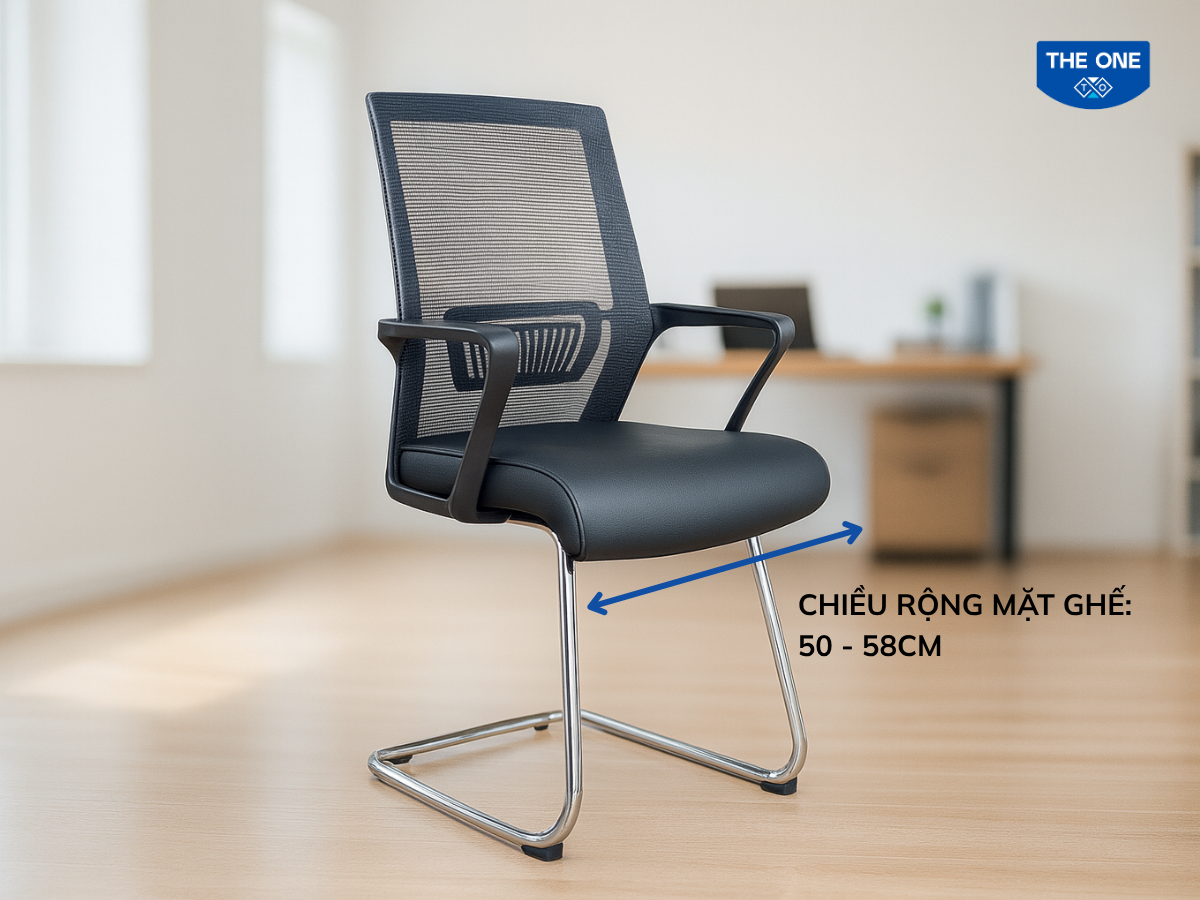 Kích thước chiều rộng mặt ghế