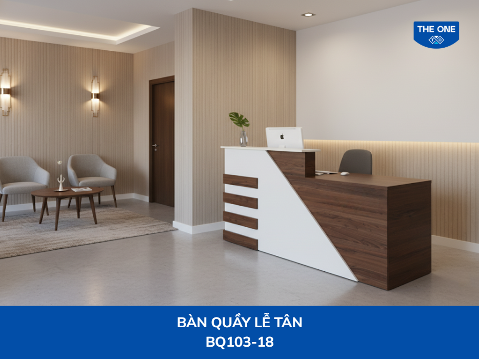 Quầy lễ tân với thiết kế gần gũi và cảm nhận sự chào đón niềm nở.