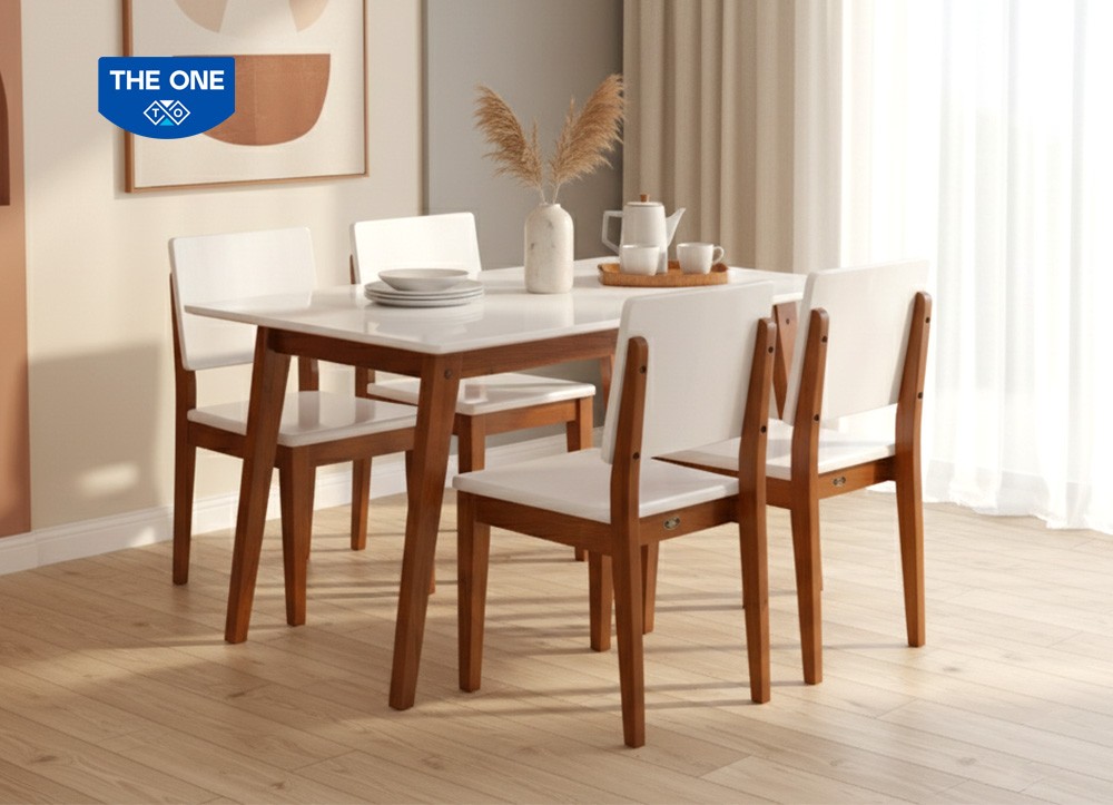 BÀN GHẾ ĂN GỖ SƠN HIGH GLOSSY THE ONE 
HGB63A/HGB63B/HGG63