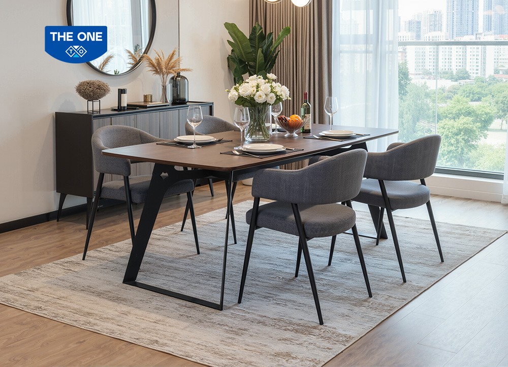 BÀN GHẾ ĂN KHUNG THÉP THE ONE 
B64 - G64