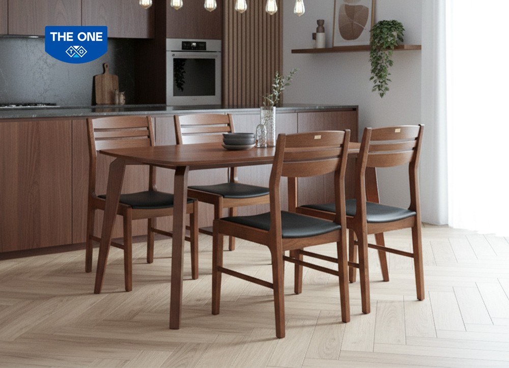 BÀN GHẾ ĂN GỖ SƠN HIGH GLOSSY THE ONE 
BA505A / BA505B / GA505