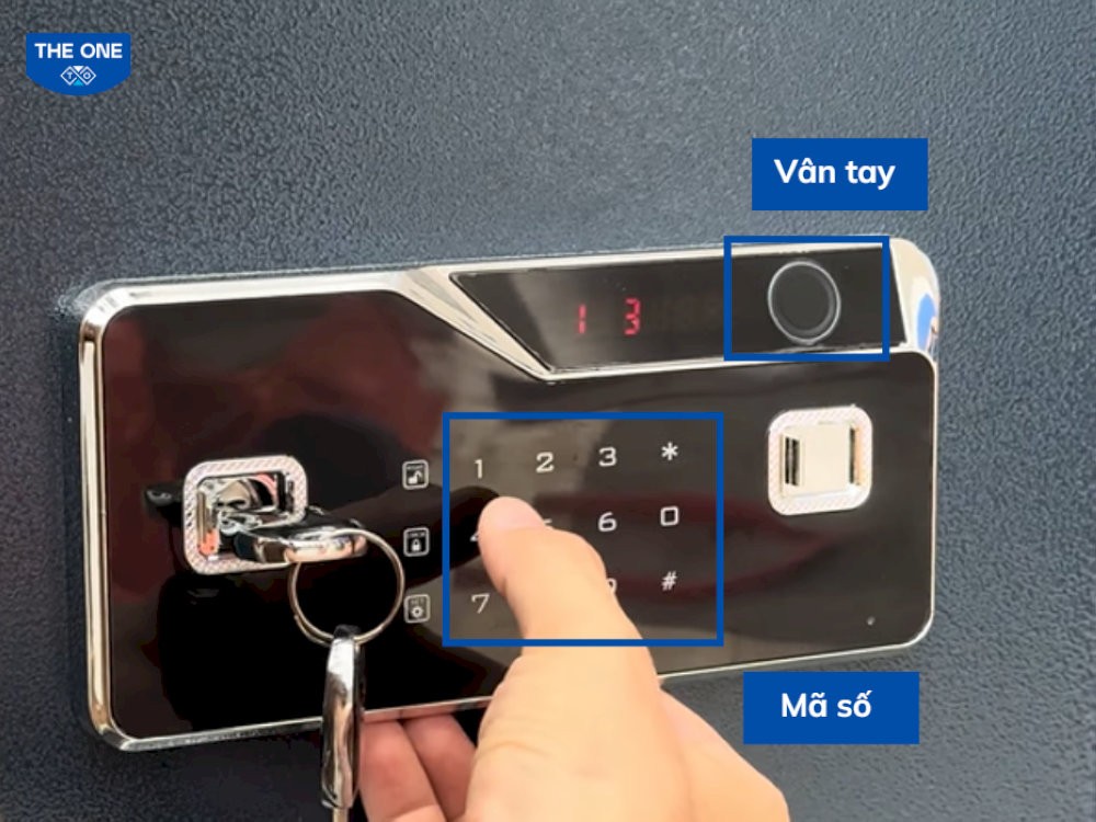 Mở khóa kép khi kết hợp cả vân tay và khóa điện tử.