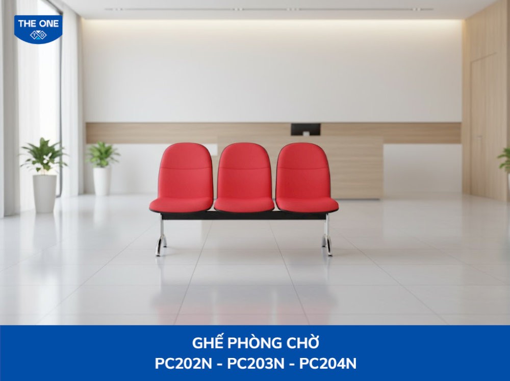 Ghế phòng chờ khung thép, có đệm tựa bằng mút bọc vải phù hợp những không gian cần sự ấm cúng, thân thiện giá từ 1.000.000 VNĐ
