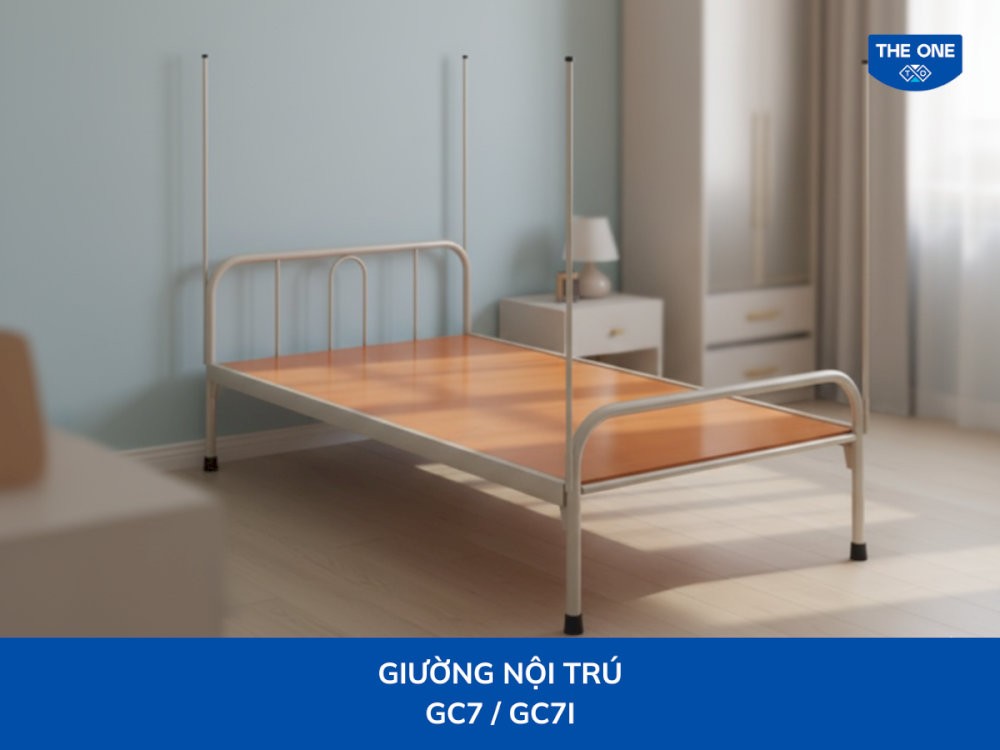 Giường 1 tầng thiết kế đơn giản, phù hợp cho không gian cá nhân. 