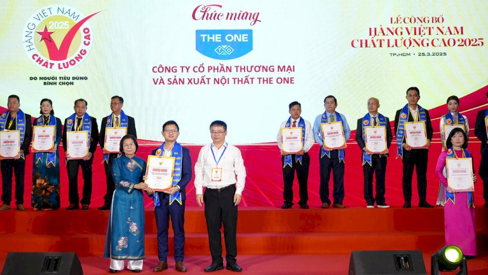  Nội thất The One đạt giải hàng Việt Nam chất lượng cao năm 2025.