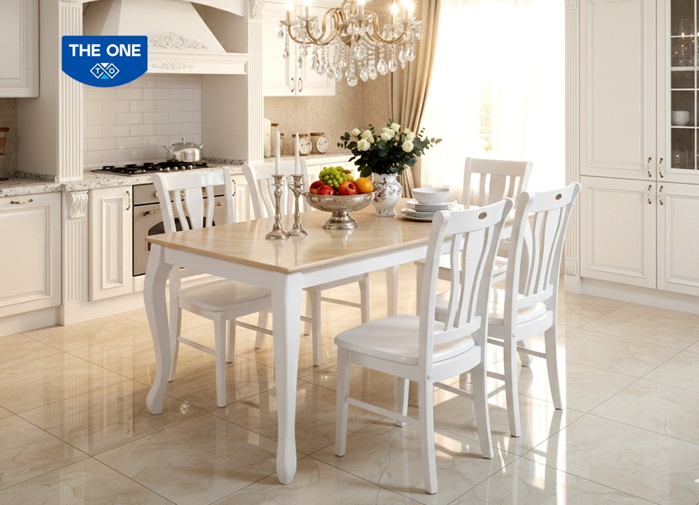 BÀN GHẾ ĂN GỖ SƠN HIGH GLOSSY THE ONE 
HGB61A/HGB61B/ HGG61