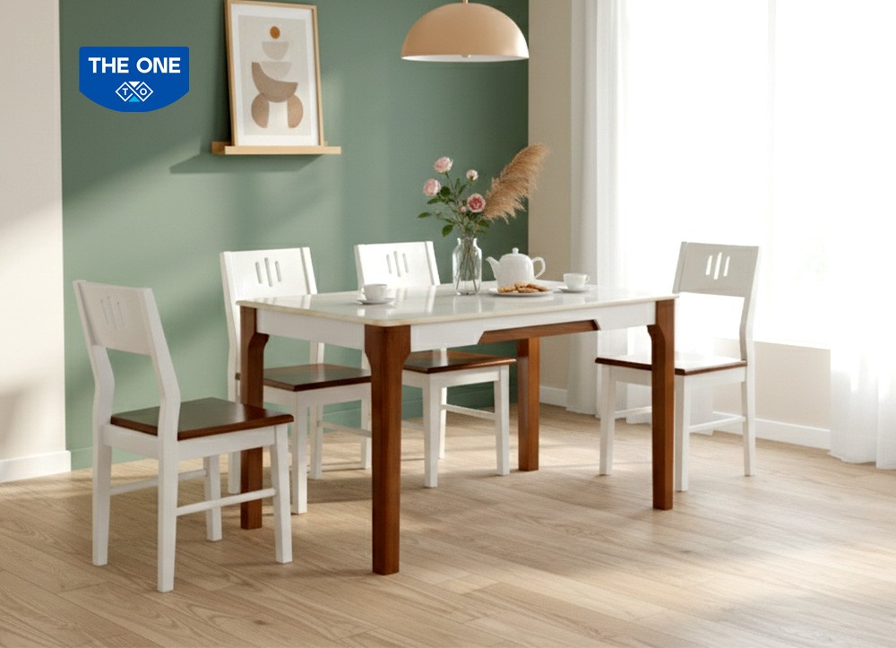 BÀN GHẾ ĂN GỖ SƠN HIGH GLOSSY THE ONE 
HGB67A/ HGB67B/ HGG67