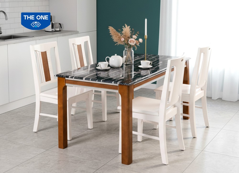 BÀN GHẾ ĂN GỖ SƠN HIGH GLOSSY THE ONE 
HGB68A/HGB68B/HGG68