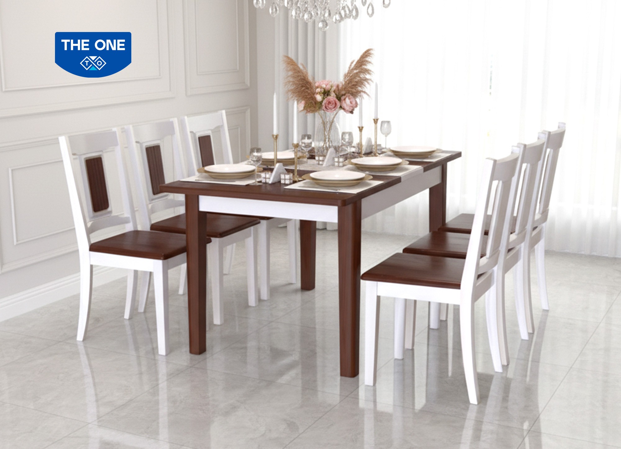 BÀN GHẾ ĂN GỖ SƠN HIGH GLOSSY THE ONE 
HGB71AN4 / HGB71BN4 / HGG71