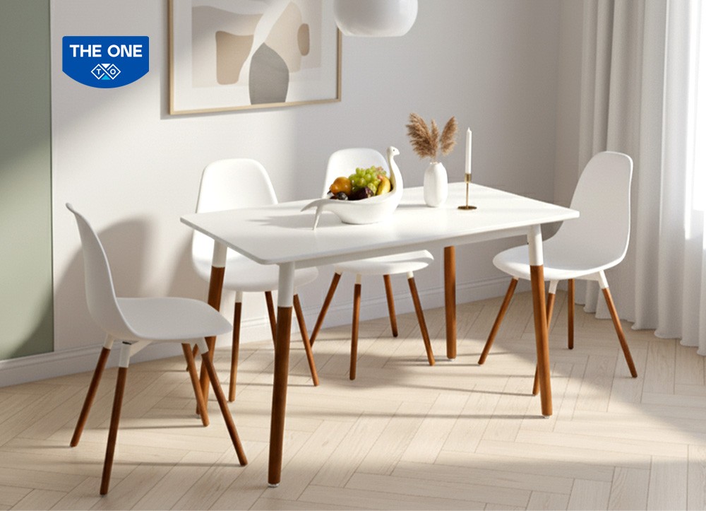 BÀN GHẾ ĂN GỖ SƠN HIGH GLOSSY THE ONE 
HGB72/HGG72