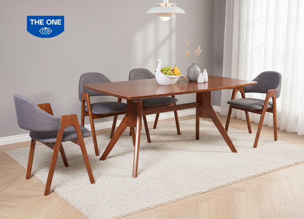 BÀN GHẾ ĂN GỖ SƠN HIGH GLOSSY THE ONE 
HGB79A / HGG79