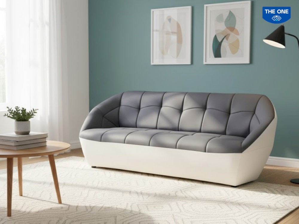Sofa băng sử dụng chất liệu da PVC cao cấp, đảm bảo hiệu quả sử dụng lâu dài.