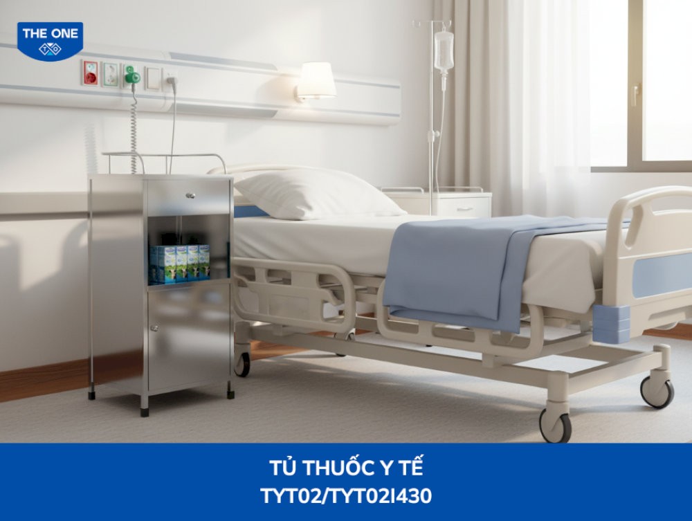 Tủ đầu giường bệnh viện được thiết kế chuyên biệt, phù hợp với mọi nhu cầu sử dụng trong môi trường y tế.