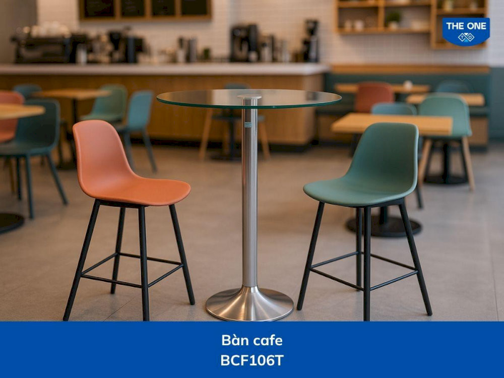Thiết kế bàn ghế cafe phù hợp với không gian quán trẻ trung, tươi sáng