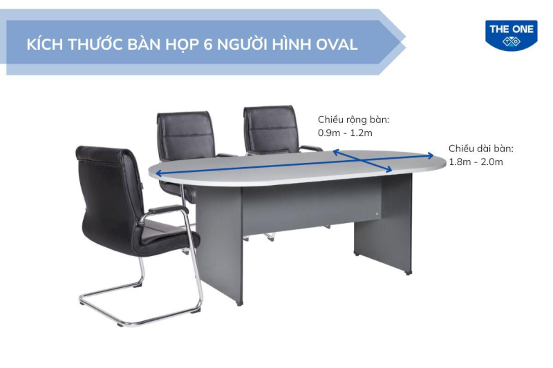 Thiết kế mặt bàn hình oval sang trọng, dễ di chuyển