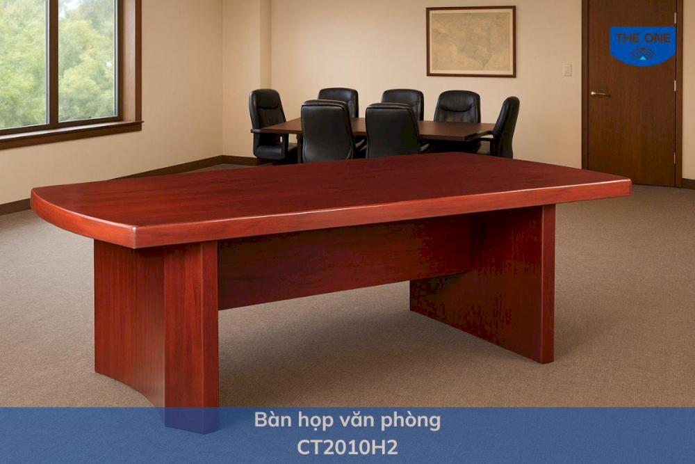 Mẫu bàn này có chiều dài 2.0 - 2.4m với thiết kế ấn tượng, màu sắc sang trọng