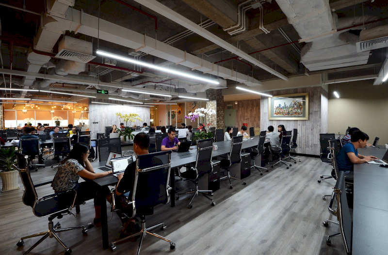 Văn phòng mở rất phù hợp với những doanh nghiệp hướng tới sự kết nối và hợp tác liên tục giữa các nhân viên