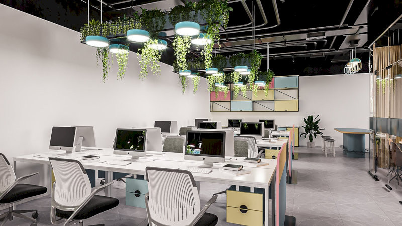 Không gian xanh kết hợp khu làm việc chung cho startup năng động