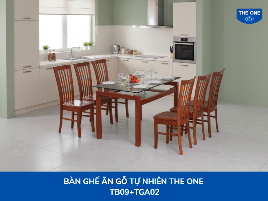 nội thất phòng ăn The One bàn ghế gỗ tự nhiên The One