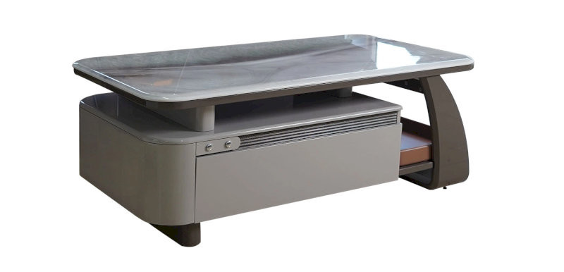 Các sản phẩm gỗ từ Nội thất The One như kệ tivi, bàn trà gỗ công nghiệp phủ Melamine vân gỗ tự nhiên là lựa chọn tuyệt vời cho không gian