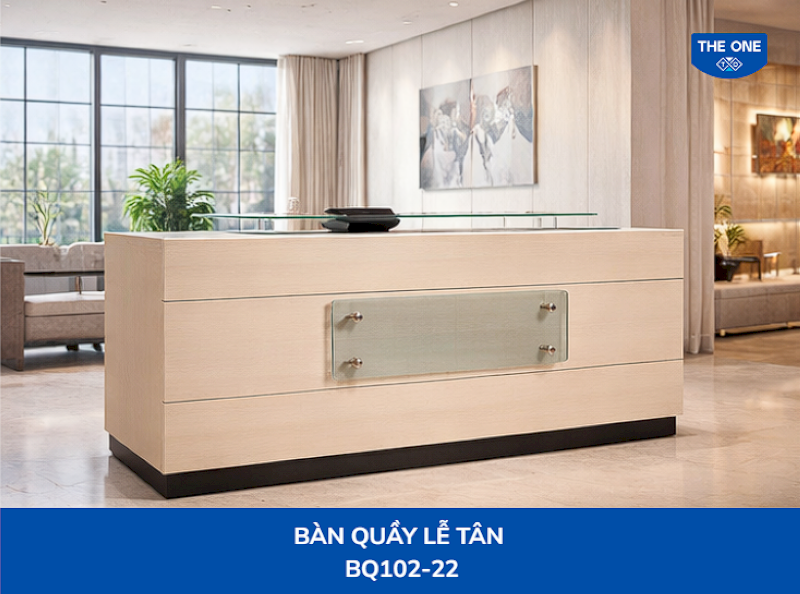 Thiết kế mẫu quầy chữ I cao cấp giúp nâng tầm hình ảnh thương hiệu tại showroom