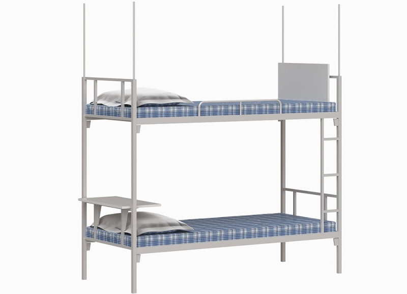 Giường sắt 2 tầng được sử dụng phổ biến tại các trường đại học