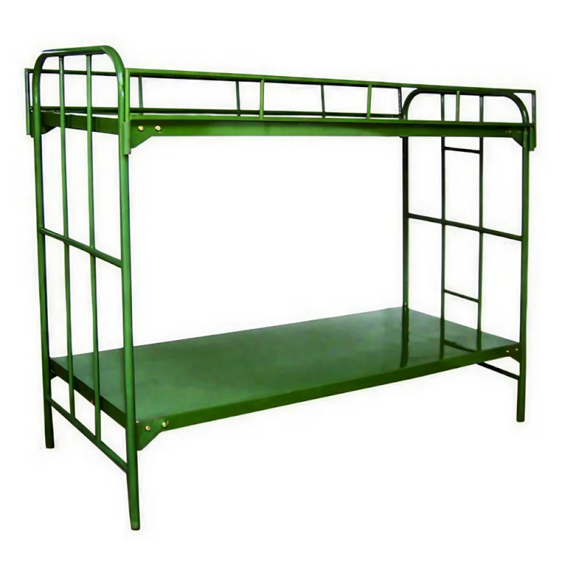 Mẫu giường được sử dụng trong quân đội thiết kế tối giản để phù hợp với môi trường kỷ luật và sử dụng cường độ cao