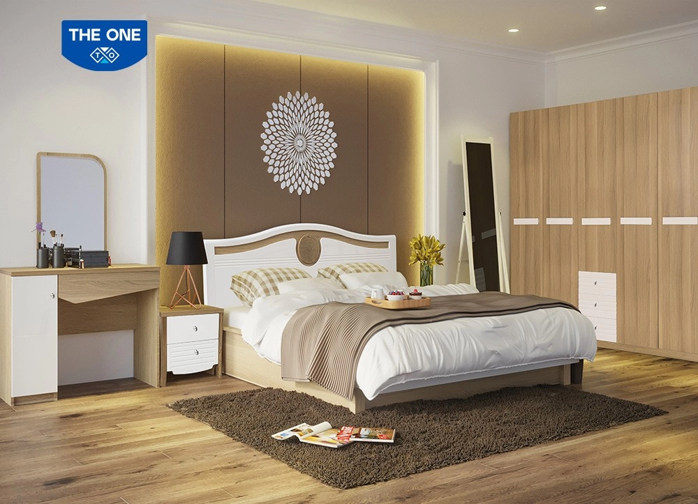 Bộ Phòng Ngủ Gia Đình The One GN401 có giá dao động từ khoảng 25.110.000 VNĐ đến 26.815.000 VNĐ cho trọn bộ (chưa bao gồm VAT), tùy thuộc vào kích thước giường (GN401-16, 18, 20) và đơn vị phân phối dao động từ khoảng 25.110.000 VNĐ đến 26.815.000 VNĐ