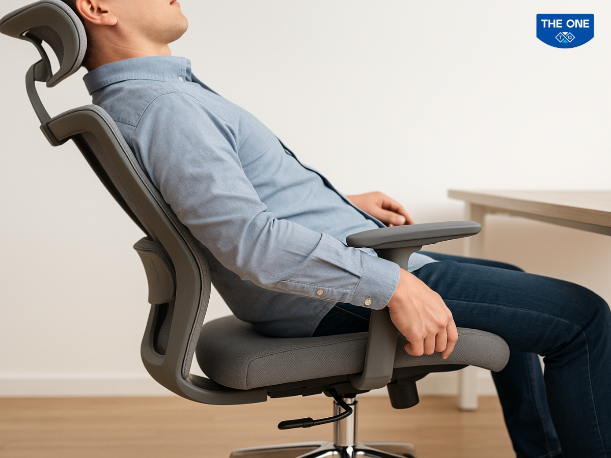 Ngồi thử và điều chỉnh cần gạt độ cao