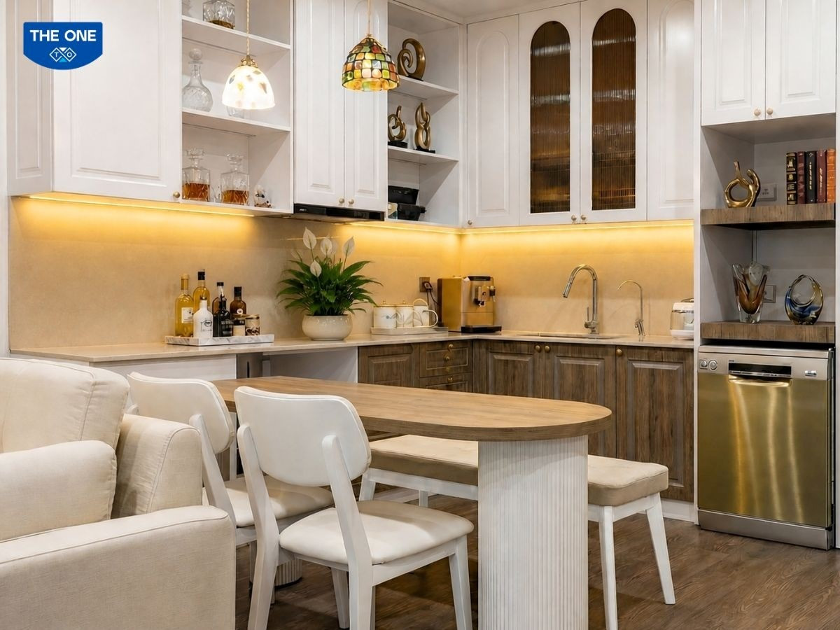 Đặt chậu Lan Ý trong căn bếp có thể hóa giải khi đặt sai hướng bếp