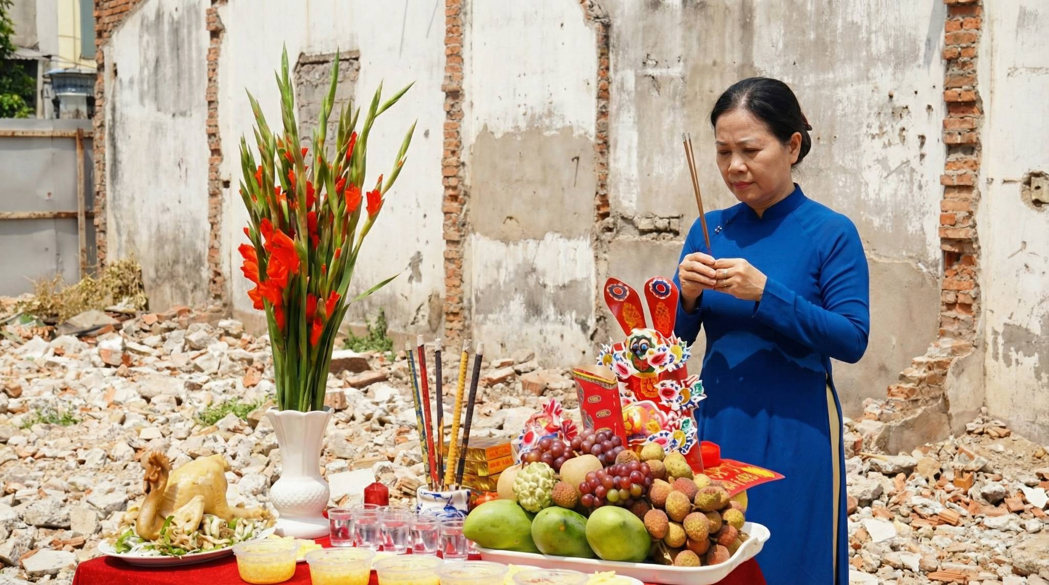 Nghi lễ mượn tuổi khi xây nhà