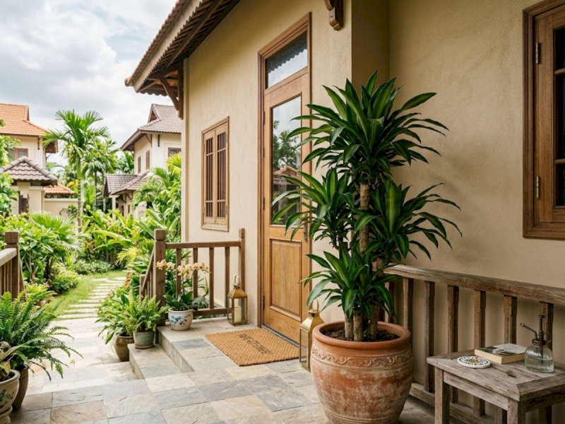 Đặt Cây Thiết Mộc Lan ở góc hiên trước nhà giúp gia chủ thăng tiến bền vững và gia đạo sung túc