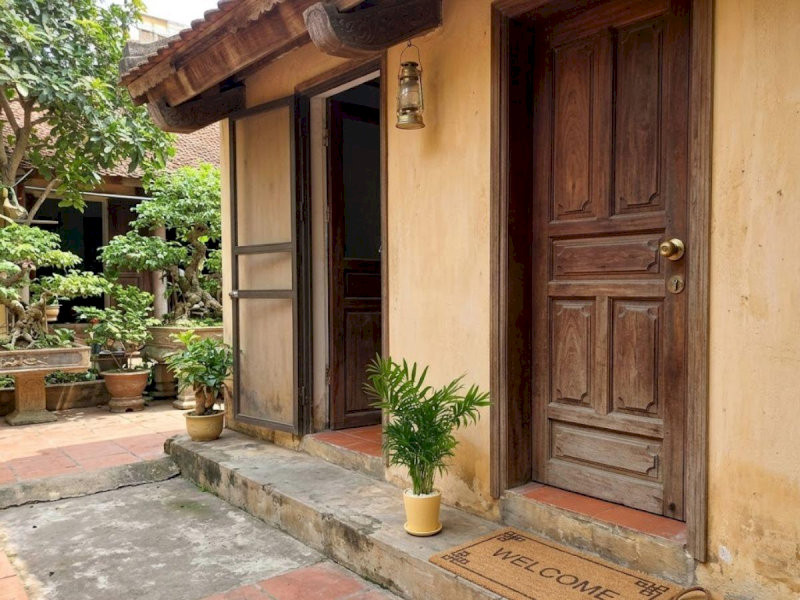 Cây Cau Tiểu Trâm đặt cạnh bục cửa ra vào giúp gia chủ loại bỏ năng lượng tiêu cực và thu hút tài lộc